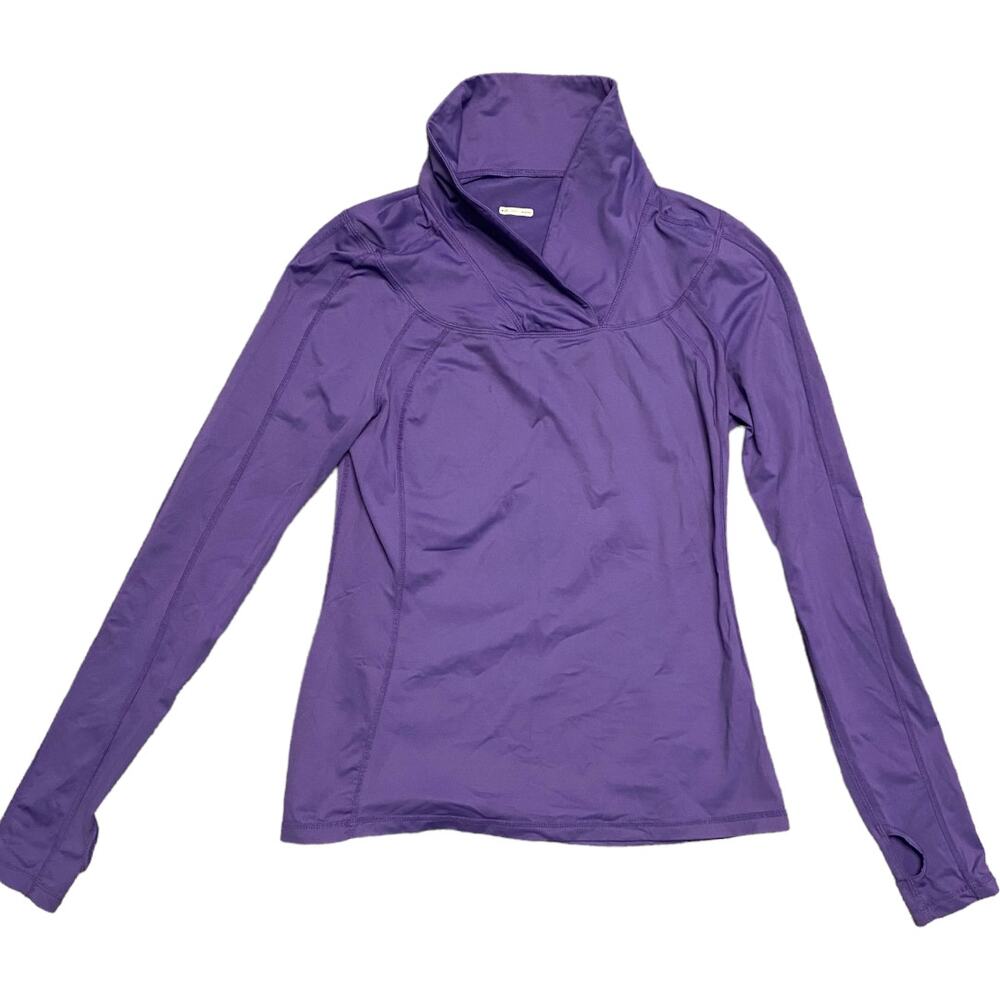 EUC Purple Lululemon Wet Dry Warm Run Brisk Pullover Size 10